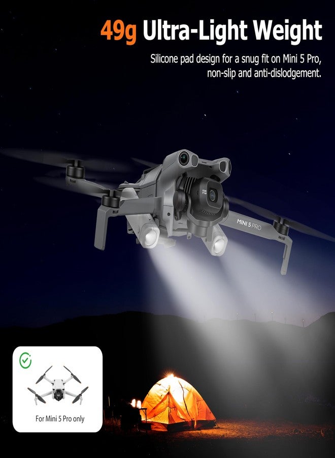 ستارت آر سي مصباح مساعد طيران ليلي LED من STARTRC لملحقات DJI Mini 5 Pro، مصباح كشاف للطيران الليلي/مصباح طوارئ/مصباح أمامي للطيران لـ DJI Mini 5 Pro - Image 3